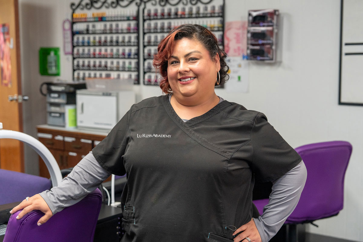 Lu Ross Academy manicuring program instructor
